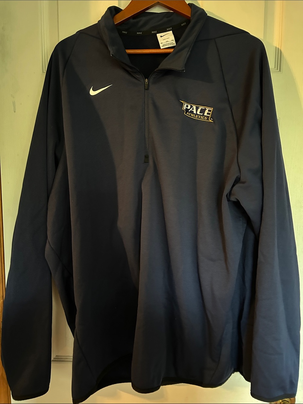 Nike Pace Athletics Navy Half-Zip Performance Jacket